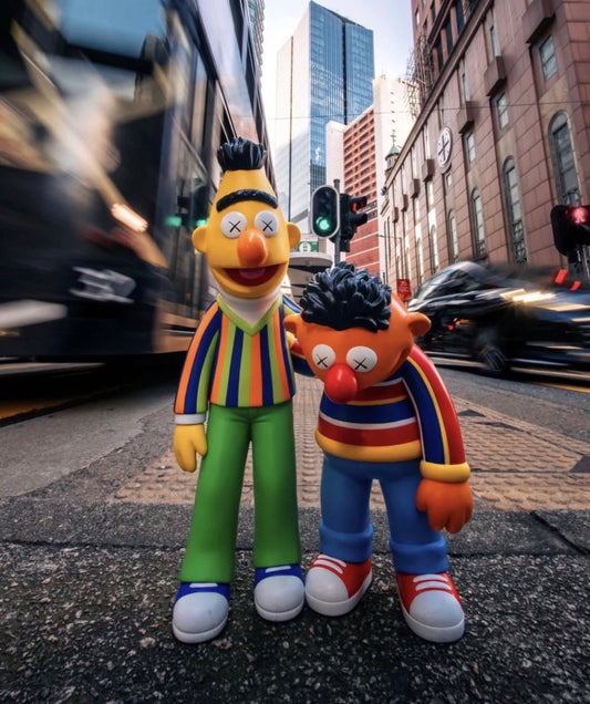 Kaws Sesame Street Bert And Ernie Vinyl Collectible figures